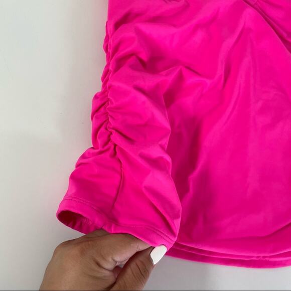 Athleta Shirrendipity Halter Tankini Pink top size XS - Picture 6 of 10